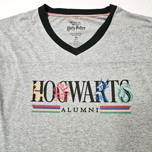 Hogwarts Alumni Universal Studios Ringer Shirt XL - Picture 2 of 8